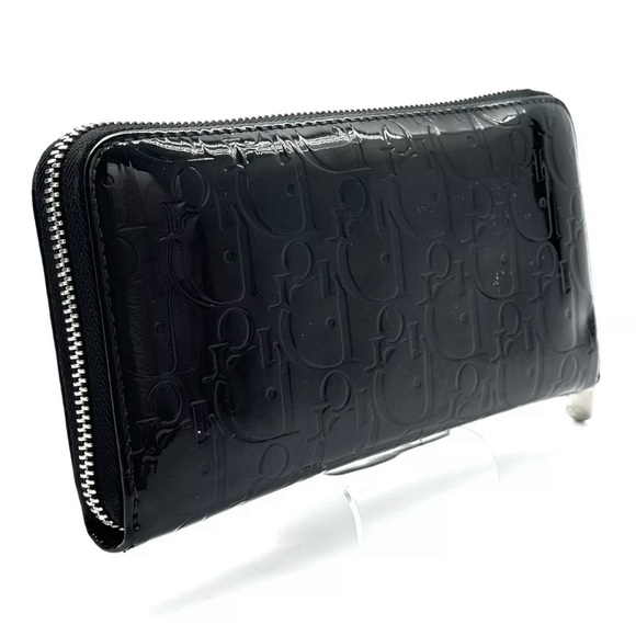 DIOR Black Patent Leather Diorissimo Long Zippy Wallet full inclusion - Picture 3 of 16